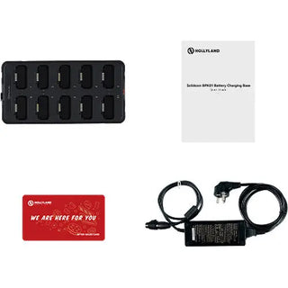Hollyland Solidcom BPK01 10-Slot Lithium-Ion Battery Charging Base