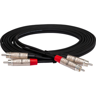 Hosa Dual Audio Interconnect: RCA Male to RCA Male -20ft (6m)