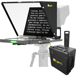 ikan Professional 15" SDI Teleprompter Travel Kit with Widescreen Tally Monitor