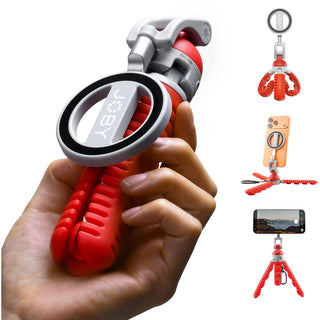 JOBY PZ01 Podzilla Suction Tripod with MagSafe Mount (Red)