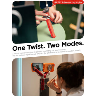 JOBY PZ01 Podzilla Suction Tripod with MagSafe Mount (Red)