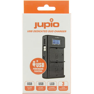 Jupio USB Dedicated Duo Charger for Canon LP-E6/LP-E6N Batteries