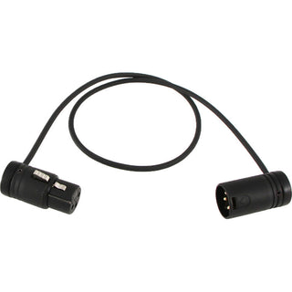 Rockn Low-Profile 3-Pin XLR Female to 3-Pin XLR Male Adjustable-Angle Cable (50cm)