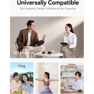 Hollyland LARK M2S Combo 2-Person Wireless Microphone System for Cameras and Mobile Devices (Space Grey)