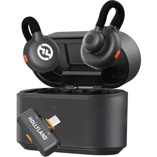 Hollyland LARK M2S DUO 2-Person Wireless Microphone System with USB-C Connector for Mobile Devices (Space Grey)