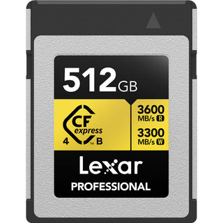 Lexar 256GB Professional GOLD CFexpress 4.0 Type B Memory Card - Copy