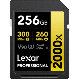 Lexar 256GB Professional 2000x UHS-II V-90 SDXC Memory Card