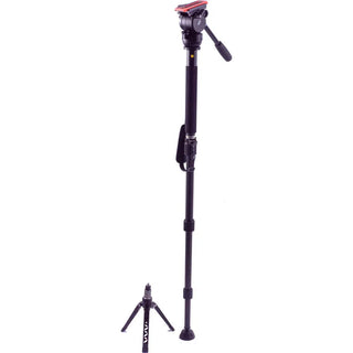 Miller 3019 AirV Fluid Head with Solo-Q Pod Monopod, Base Stand, and Carry Bag Kit