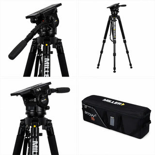 Miller 3128 ArrowX 5 Solo-Q 100 3 Stage CF Tripod System