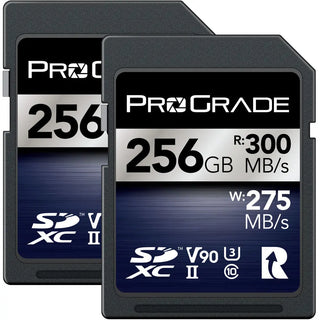 ProGrade Digital 256GB UHS-II V90 SDXC Iridium Memory Card (2-Pack)