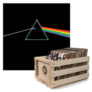 Crosley Record Storage Crate Pink Floyd The Dark Side Of The Moon Vinyl Album Bundle Sony Music