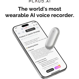 PLAUD AI NotePin (Lunar Silver)