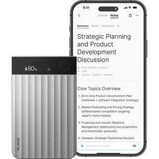 PLAUD AI Plaud Note Pro AI-Powered Transcriber (Silver)