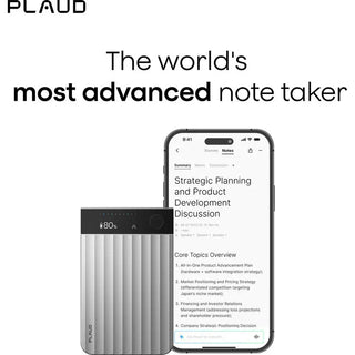 PLAUD AI Plaud Note Pro AI-Powered Transcriber (Silver)