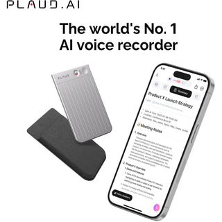 PLAUD AI NOTE Voice Recorder (Silver)
