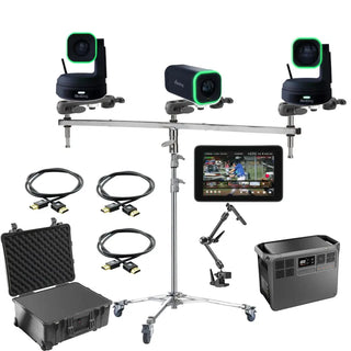 Portable 3-Camera PTZ Livestreaming Bundle