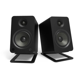 Kanto S6 Angled Desktop Speaker Stands for Large Speakers - Pair, Black Kanto