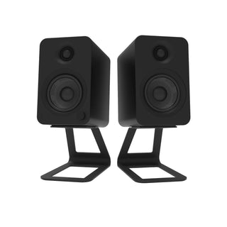 Kanto SE4 Elevated Desktop Speaker Stands for Midsize Speakers - Pair, Black Kanto