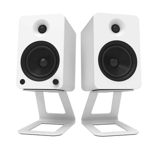 Kanto SE6W Elevated Desktop Speaker Stands for Large Speakers - Pair, White Kanto