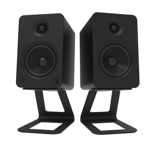 Kanto SE6 Elevated Desktop Speaker Stands for Large Speakers - Pair, Black Kanto