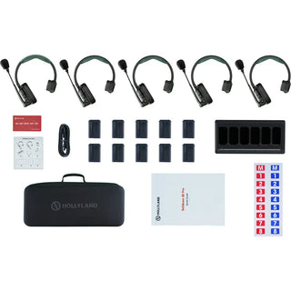 Hollyland Solidcom SE Pro 5S 5-Person Full-Duplex Single-Ear Headset Intercom System