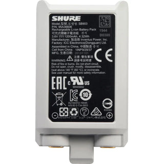 Shure SB903 Rechargeable Lithium-Ion Battery for SLX-D Transmitters