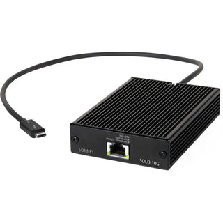 Sonnet Solo 10G Thunderbolt 3 to 10 Gigabit Ethernet Fanless Adapter with NBASE-T Support
