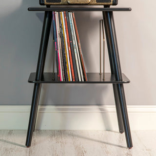 Crosley Voyager Bluetooth Portable Turntable + Crosley Turntable Stand Bundle - Black Crosley