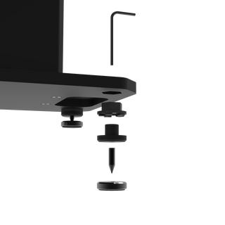 Kanto SX22 22" Tall Fillable Speaker Stands with Isolation Feet - Pair, Black Kanto