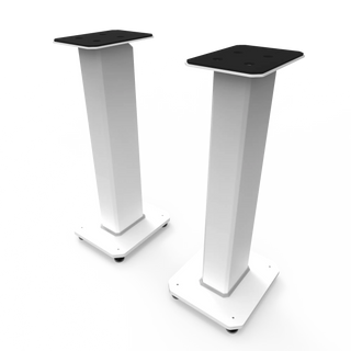 Kanto SX26W 26" Tall Fillable Speaker Stands with Isolation Feet - Pair, White Kanto