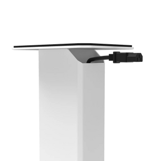 Kanto SX26W 26" Tall Fillable Speaker Stands with Isolation Feet - Pair, White Kanto