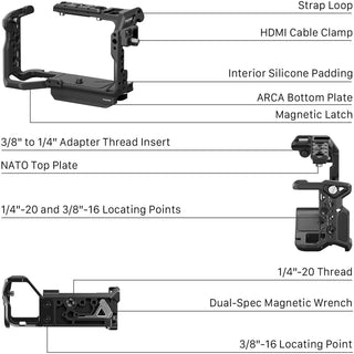 Tilta Camera Cage Base Kit for Sony FX5 (Black)