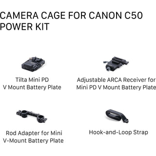 Tilta Camera Cage Power Kit for Canon C50 (Black)