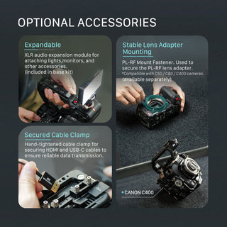 Tilta Camera Cage Power Kit for Canon C50 (Black)