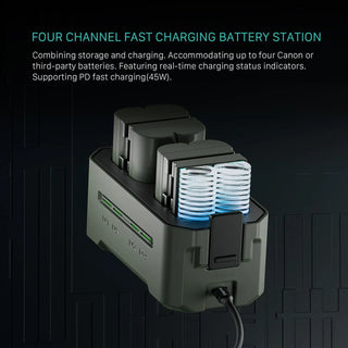 Tilta Portable Charging Station for LP-E6 Batteries (Green)