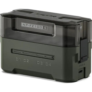 Tilta NP-FZ100 Kit with 2 Batteries and 4-Bay USB Charger (Green)
