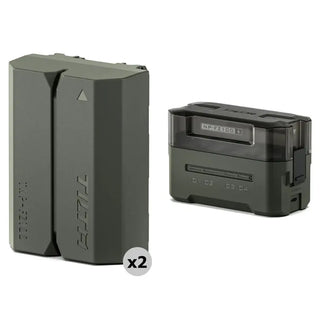 Tilta NP-FZ100 Kit with 2 Batteries and 4-Bay USB Charger (Green)