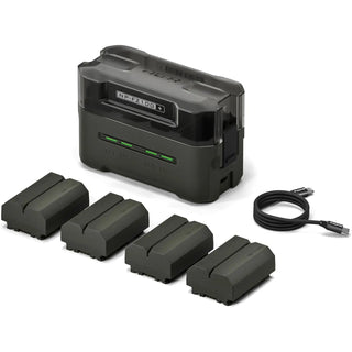 Tilta NP-FZ100 Kit with 4 Batteries and 4-Bay USB Charger (Green)
