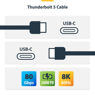 StarTech Thunderbolt 5 Cable (0.5m)