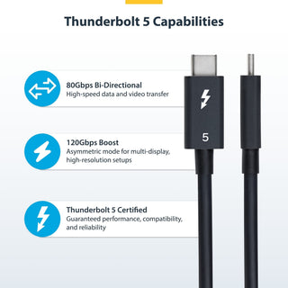StarTech Thunderbolt 5 Cable (0.5m)
