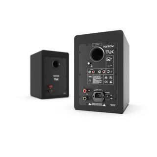 Kanto TUK 260W Powered Bookshelf Speakers with Headphone Out, USB Input, Dedicated Phono Pre-amp, Bluetooth - Pair, Matte Black Kanto