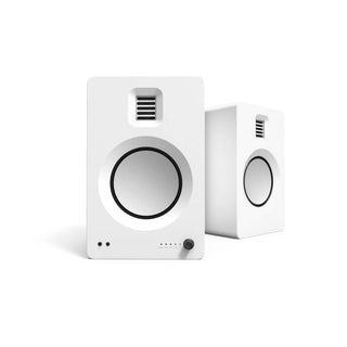 Kanto TUK 260W Powered Bookshelf Speakers with Headphone Out, USB Input, Dedicated Phono Pre-amp, Bluetooth - Pair, Matte White Kanto