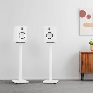 Kanto SP26PLW 26" Tall Bookshelf Speaker Floor Stands - Pair, White Kanto
