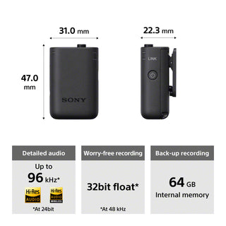 Sony ECM-W5 2-Person Wireless Microphone System