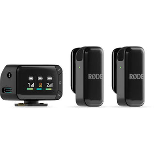 RODE Wireless Micro Camera Kit 2-Person Ultracompact Wireless Microphone Pro System for Cameras and Mobile Devices