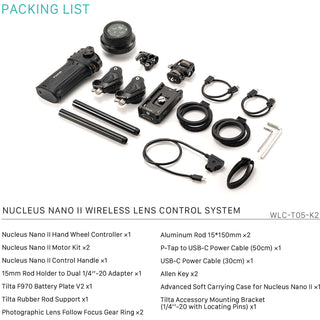 Tilta Nucleus Nano II Wireless Lens Control System with Control Handle Kit