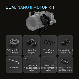Tilta Nucleus Autofocus Adapter & Dual Nano II Motor Kit