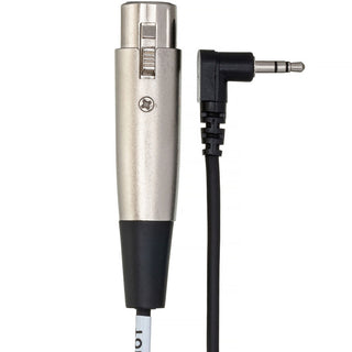 Hosa Technology 3.5mm Mini Stereo Angled Male to 3-pin XLR Female Cable (15ft/4.6m)