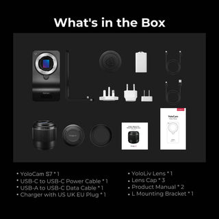 YoloLiv YoloCam S7 Streaming Camera + 18mm f/1.4 Micro Four Thirds Lens Kit