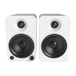 Kanto YU4 140W Powered Bookshelf Speakers with Bluetooth and Phono Preamp - Pair, Matte White Kanto